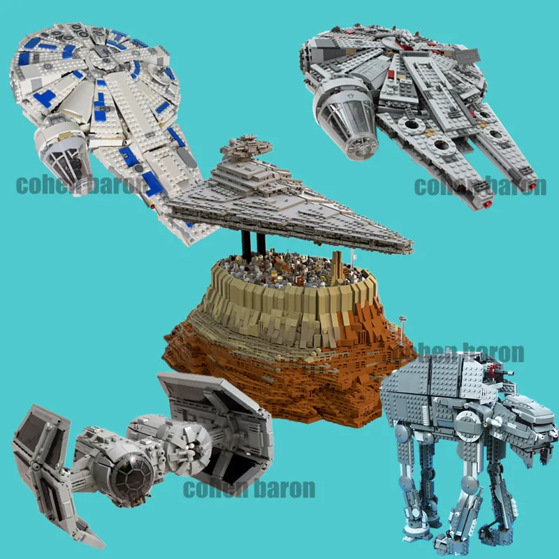 

Empire Over Jedha First Order Heavy Assault Walker Falcon Fit legoings Star Wars Building Block Brick 75105 75189 75212 Toy Kid