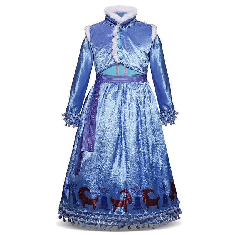 Cosplay Queen Elsa Dresses Elsa Elza Costumes Princess Anna Dress for Girls Party Vestidos Fantasia Kids Girls Clothing Elsa Set