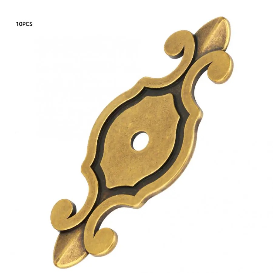 

10pcs Stainless Steel Door Handle Alloy Shim Antique Cabinet Handle Gasket Retro Style Single Hole Door Handle Gasket