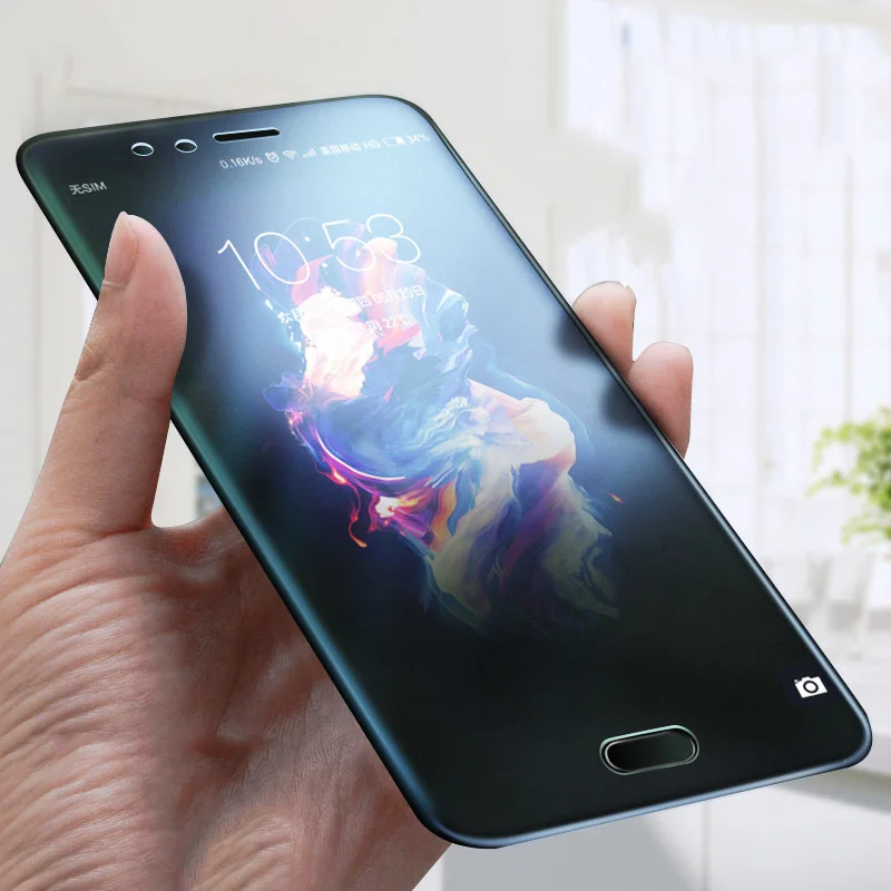 Анти-синее матовое стекло Oneplus 5 5T 6T 7 закаленное стекло без отпечатков пальцев Защита экрана One Plus 5 5T 6T 7 Oneplus5 антибликовое