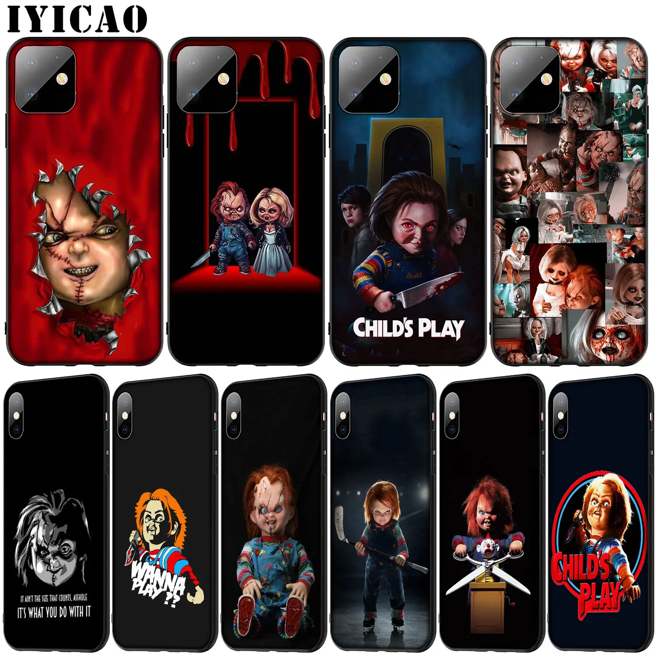 Son Seed of Chucky Child's Play Soft Silicone Cover Case for iPhone 11 Pro XR X XS Max 6 6S 7 8 Plus 5 5S SE Black Phone |