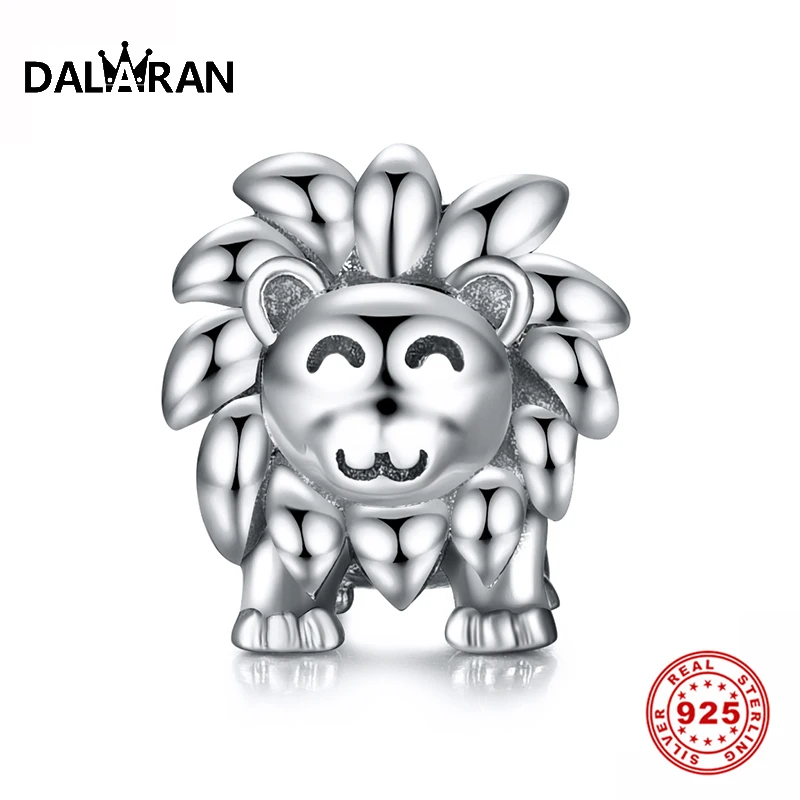 

DALARAN Trendy Real 925 Sterling Silver The Lion King Bead Charm Fit Original Bracelets Necklace DIY Jewelry Making Fashion Gift