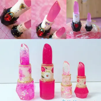 

Lipstick Pendant Silicone Resin Molds Lip Rouge Resin Molds Jewelry Making Tools Dried Flower Resin Decorative DIY Hand Crafts