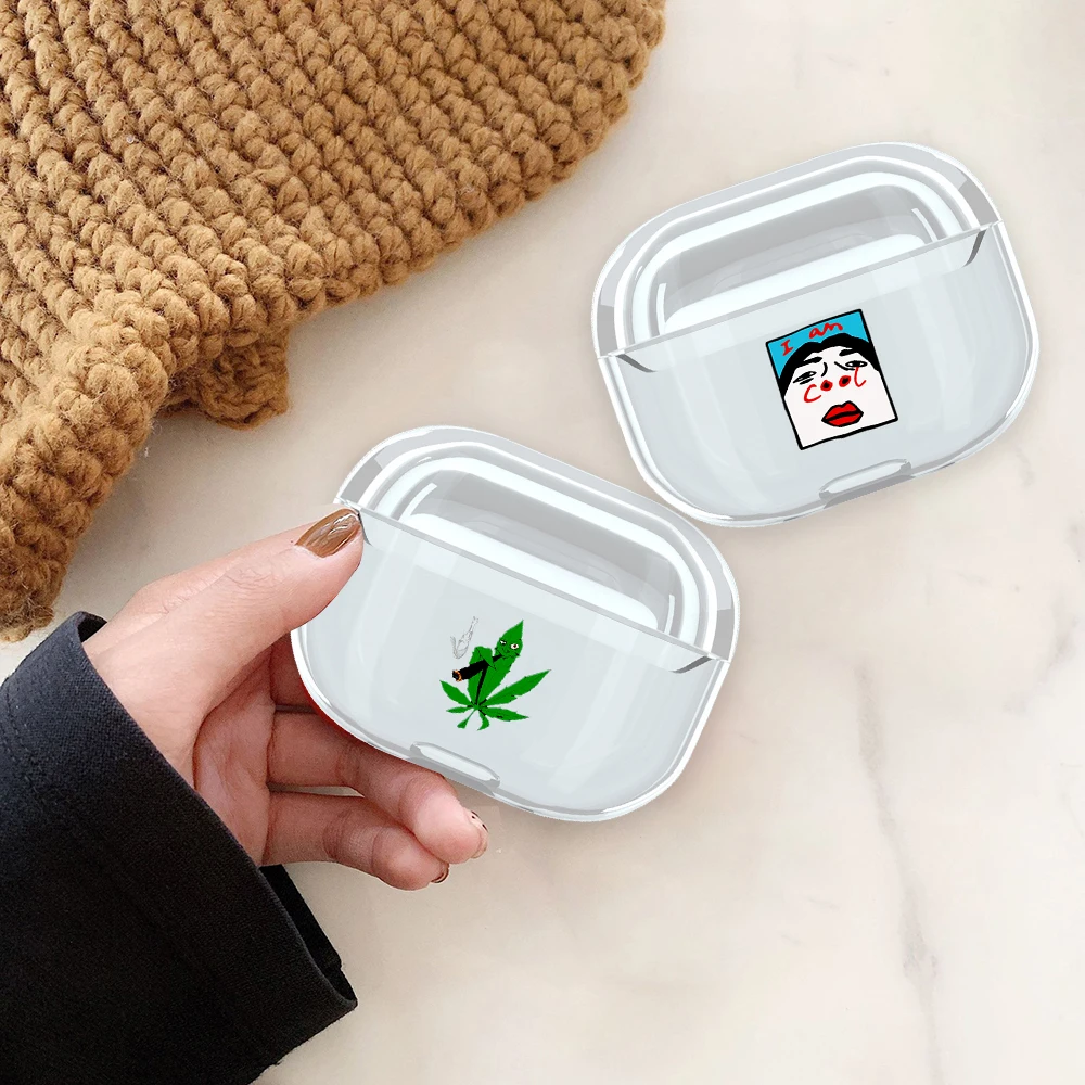 Прозрачный жесткий чехол для наушников из поликарбоната для Airpods Pro с милым рисунком Микки из мультфильма, беспроводные наушники, защитный чехол для зарядки