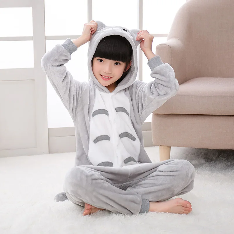 Kigurumi Onesie/Детский костюм для взрослых с рисунком Тоторо, сосед кигуруми, женский костюм с животными, необычный мягкий костюм для косплея аниме, одежда для сна, детский зимний комбинезон для мальчиков и девочек