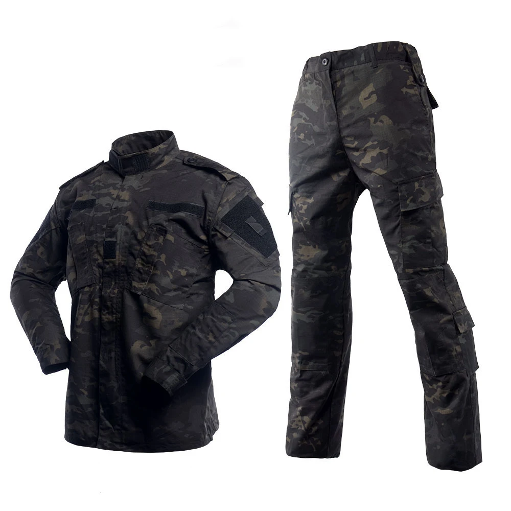 HAN WILD Camping Uniform Camouflage Suit Tatico Tactical Military Jacket+pants Camouflage Airsoft Paintball Cloth Traje Militar