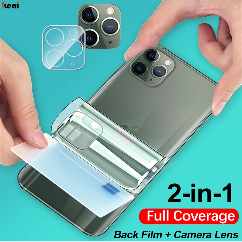 2-in-1 Full Cover Screen Protector Film For iPhone 12 Pro MAX mini Camera Tempered Glass For iPhone 11 Pro XS MAX 7 8 Plus X XR afbeelding