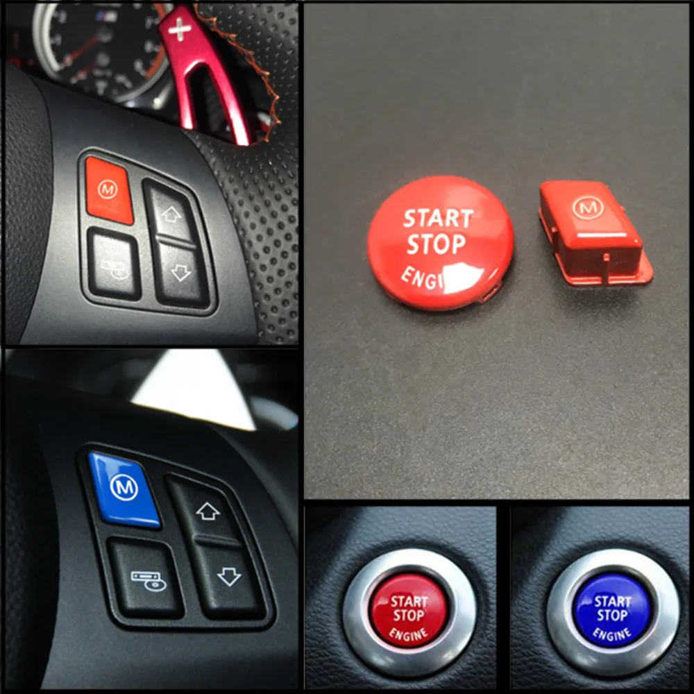Red Sports Steering Wheel M Model Button For BMW 3 Series E90 E92 E93