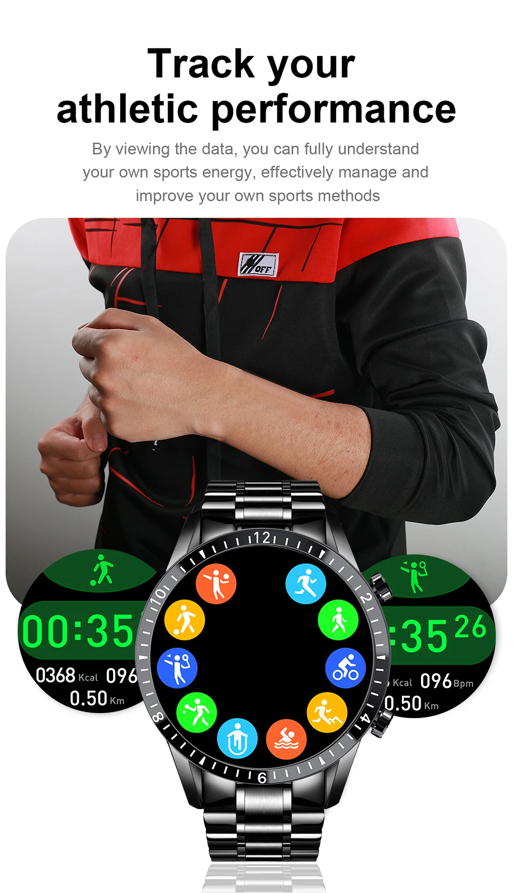 2021 New Smart Watches for Men Full Touch Screen Sports Fitness for Samsung ios smartwatch Mens box 9 H5c1e014406ee44efbe9abe6f00aaa865J