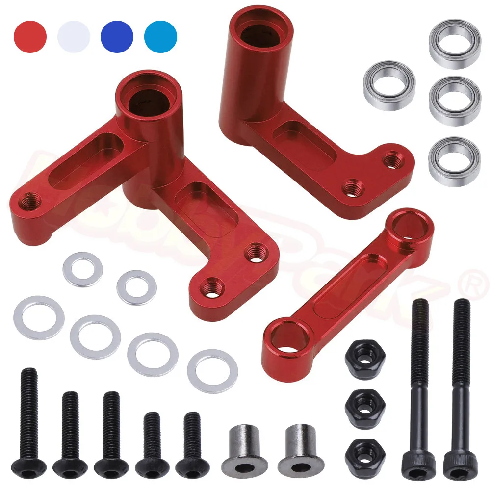 Алюминиевый руль Bellcranks и Drag Link 3743 для 1/10 Traxxas Slash 2WD короткий ход/Rustler VXL обновленные