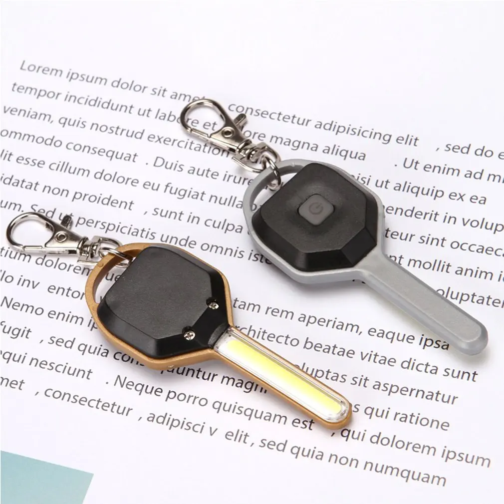 COB LED Key Chain Flashlight Keychain Portable Keyring Light Flashlight Lamp Bag Emergency Camping Lamp Backpack Lights New 2024