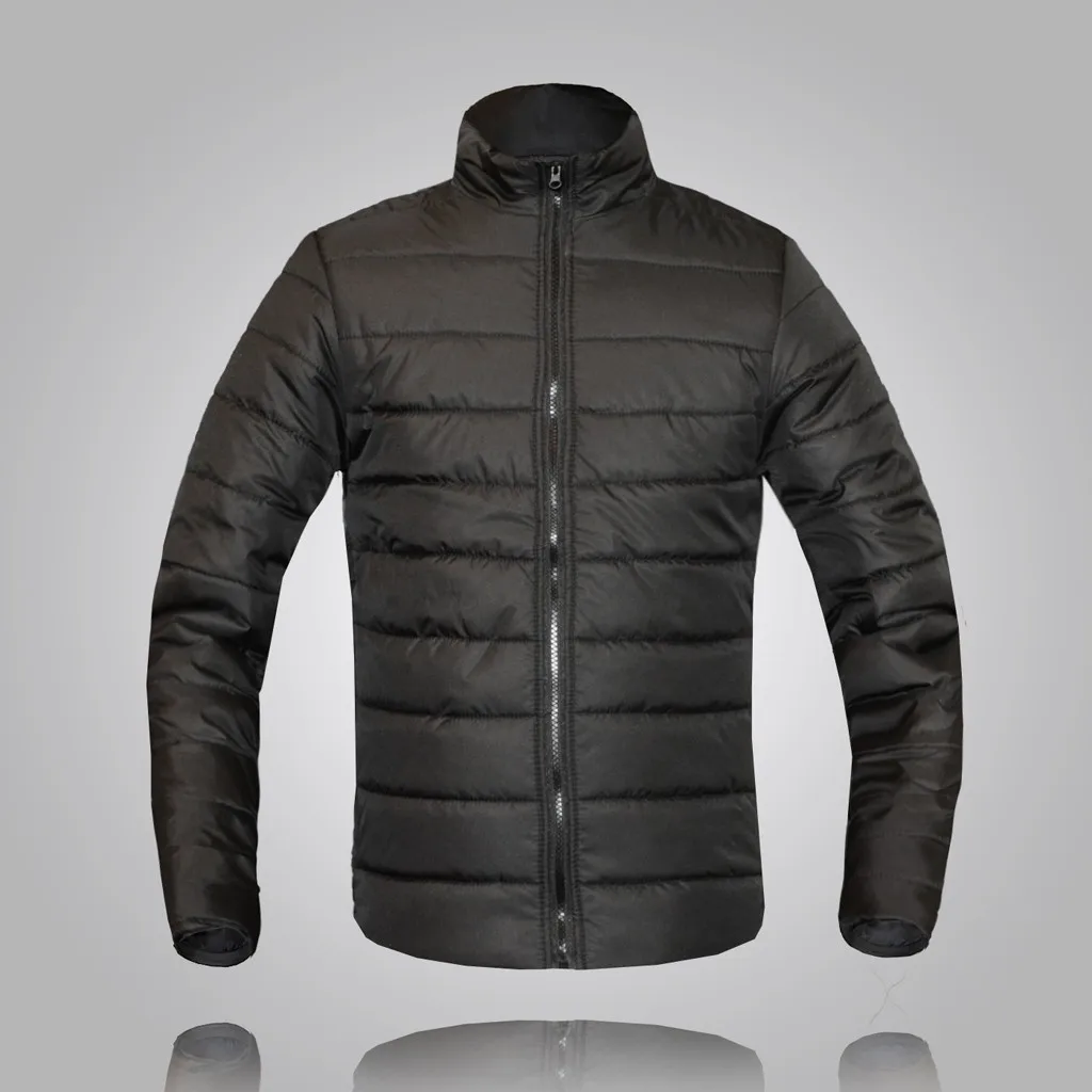 

Men's Autumn Winter Jackets Casual Solid Long Sleeved Coat Plus Size Windproof Jackets chaqueta hombre куртка мужская #30