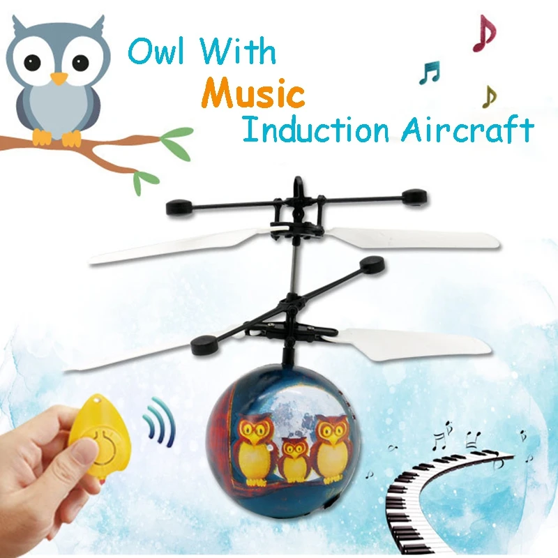 Infrared Induction Drone Flying Flash LED Lighting Ball Helicopter Child Kid Toy Gesture-Sensing