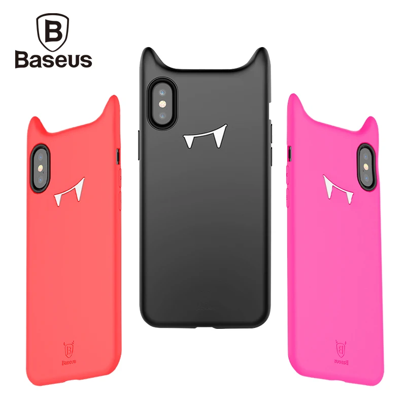 Чехол для телефона Baseus с мультяшным рисунком iPhone X роскошный мягкий чехол из ТПУ 7