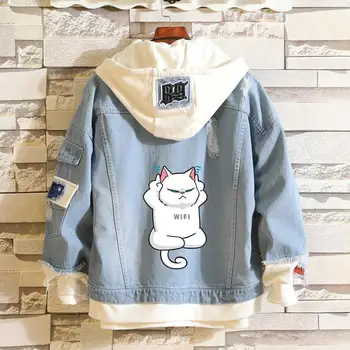 

FOR YOU Shiba Inu Kawaii lovely Velvet Long-sleeved Hooded Plush Coat spring autumn Doge Cartoon Anime Warm denim Sweatshirt #X