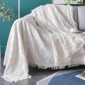 

37 Sofa Blanket with Tassel hread Throw Blankets for Bed Office Travel Sofa Cover Bedspread Casual Wall Tapestry