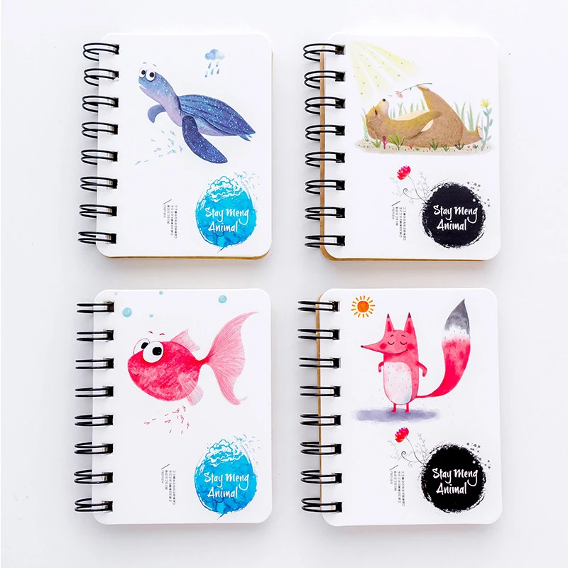 4PCS 4 шт kawaii week plan memo book 80 листов Еженедельный ежедневник блокнот органайзер канцелярские принадлежности Школьные принадлежности - Цвет: 4PCS