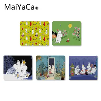 

MaiYaCa New Design Hippo moomin Cute animal Unique Desktop Pad Game Mousepad Rubber PC Computer Mousepad For PC Laptop Notebook