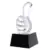 1PC Thumb Design Award Trophy Crystal Reward Prizes Decor Gift Awards Trophy for Sports Competition Games