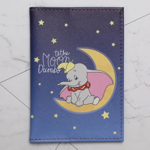 Disney Fashion PU Passport Cover Frozen 2 Elsa Mickey Winnie Cartoon Print Girls Boys ID Card Holder Travel Ticket Passport Case DS-14