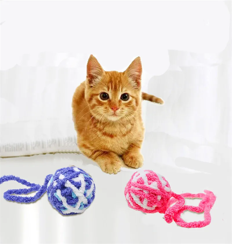 

Interactive Traning Cat Toys Funny Long Tail Ball with Bell Chewing Playing Pet Toy Scrath Catch Rope Clean Teeth Toys