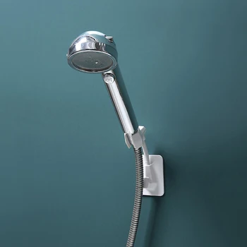 

Multifunction Universal Adjustable Shower Bracket Paste-type Shower Nozzle Base Home Punch-free Rack Shower Base Bathroom Gadget