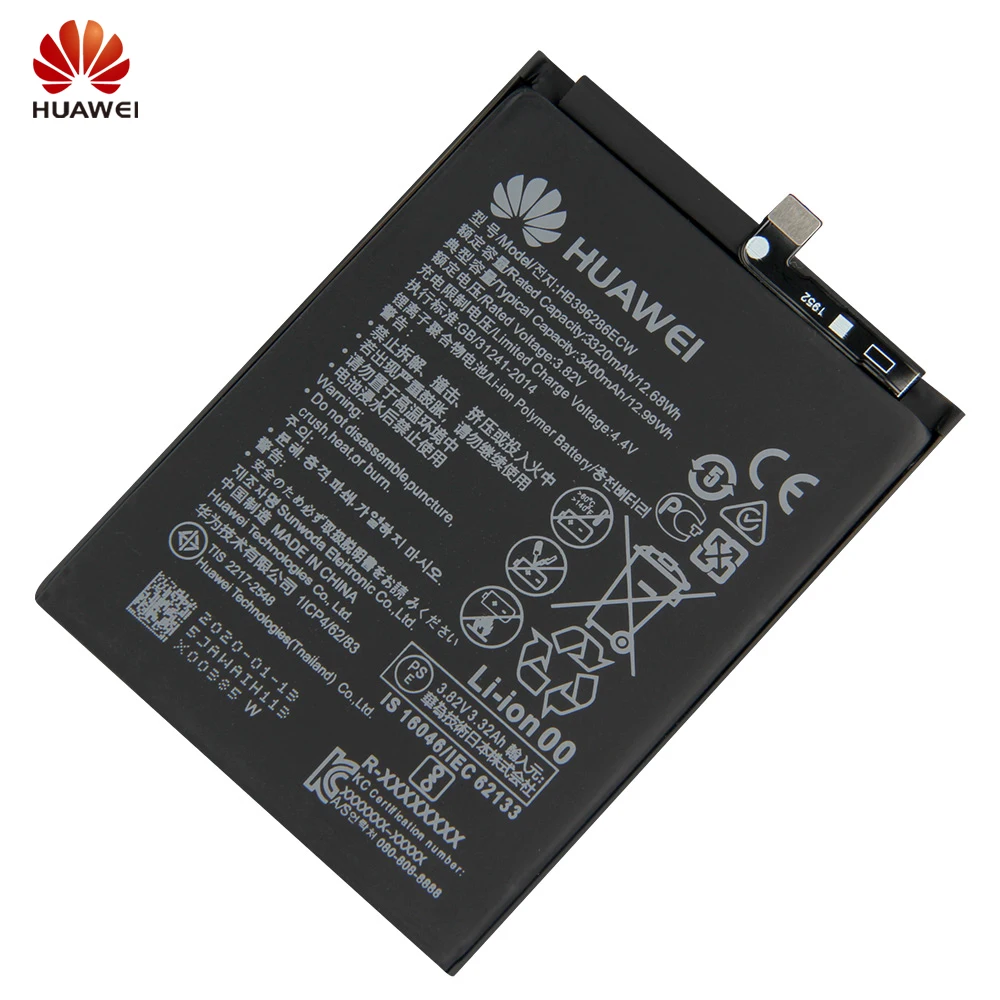 Оригинальный аккумулятор HB396286ECW для телефона Huawei Honor10 Lite Pour P Smart 2019 Y5 Y550 Nova2Plus Mate 9/10