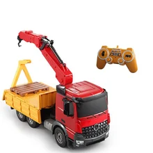 Электрический пульт дистанционного управления инженерный грузовик большой кран транспорт Грузовик Grab древесины машина моделирования модель грузовик 2,4 ГГц игрушки