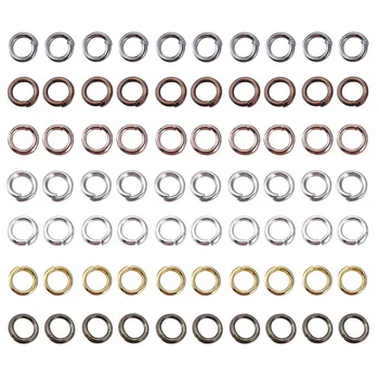 

2000Pcs 3-12mm Metal Jewelry Findings Open Single Loops Jump Rings & Split Ring For jewelry Making DIY Handmade Accessories