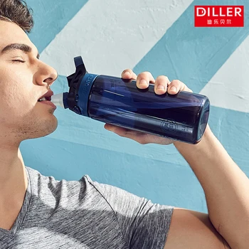 

Water Bottles 500/750ML Big capacity Shaker Outdoor Sport Direct Drinking Tritan Plastic Eco-Friendly Drinkware BPA Free