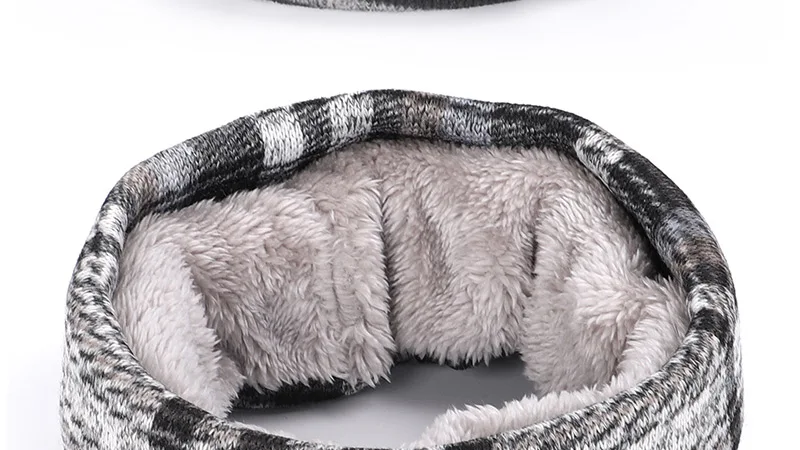 2019 New Fashion Winter Ring Scarf Women Men Thick Lining Plus Velvet Knit Scarves Neck Warmer Slouchy Soft Comfortable Cotton wool scarf mens