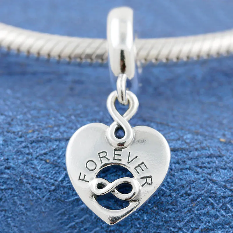 

Original Friends Forever Heart With Infinity Sign Pendant Beads Fit 925 Sterling Silver Charm Europe Bracelet Diy Jewelry
