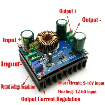 

DC/DC Boost Converter 10-60V to 12-80V Step-up Voltage Regulator 600W Auto Power Supply Transformer Adjustable Output Volt Contr