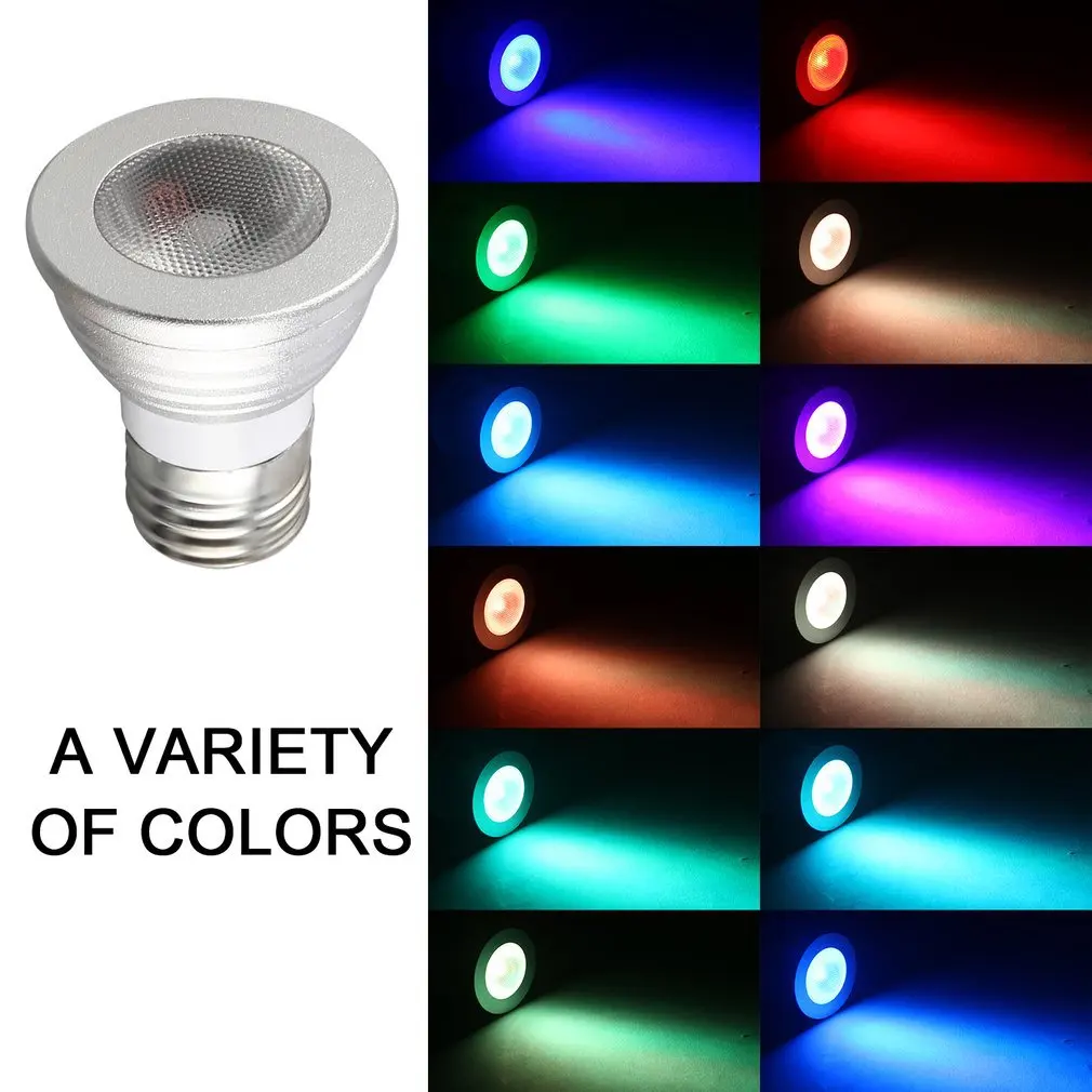 5W E27 многоцветная RGB светодиодный светильник лампа с пультом дистанционного управления