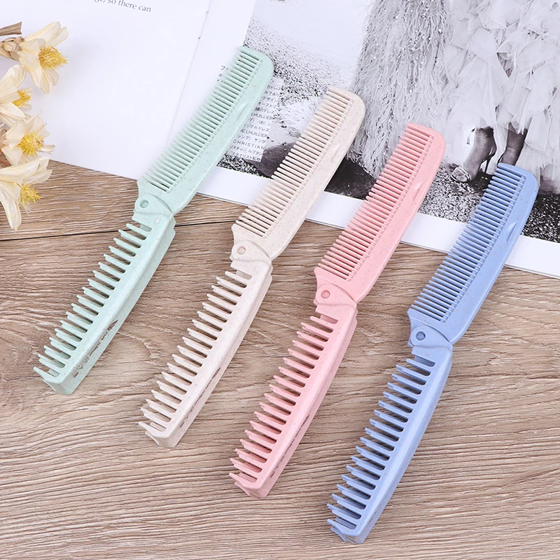 1Pcs Foldable Hair Comb Brush Anti-static Hairbrush Portable Travel Hair Brush