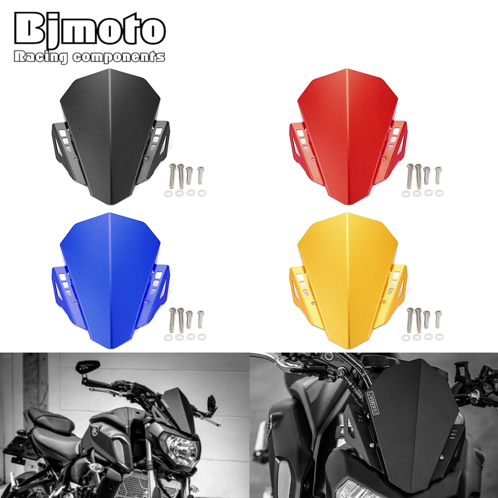Mt07 мотоцикл уличный велосипед лобовое стекло для Yamaha MT-07 FZ-07 2018 2019 2020 алюминиевый