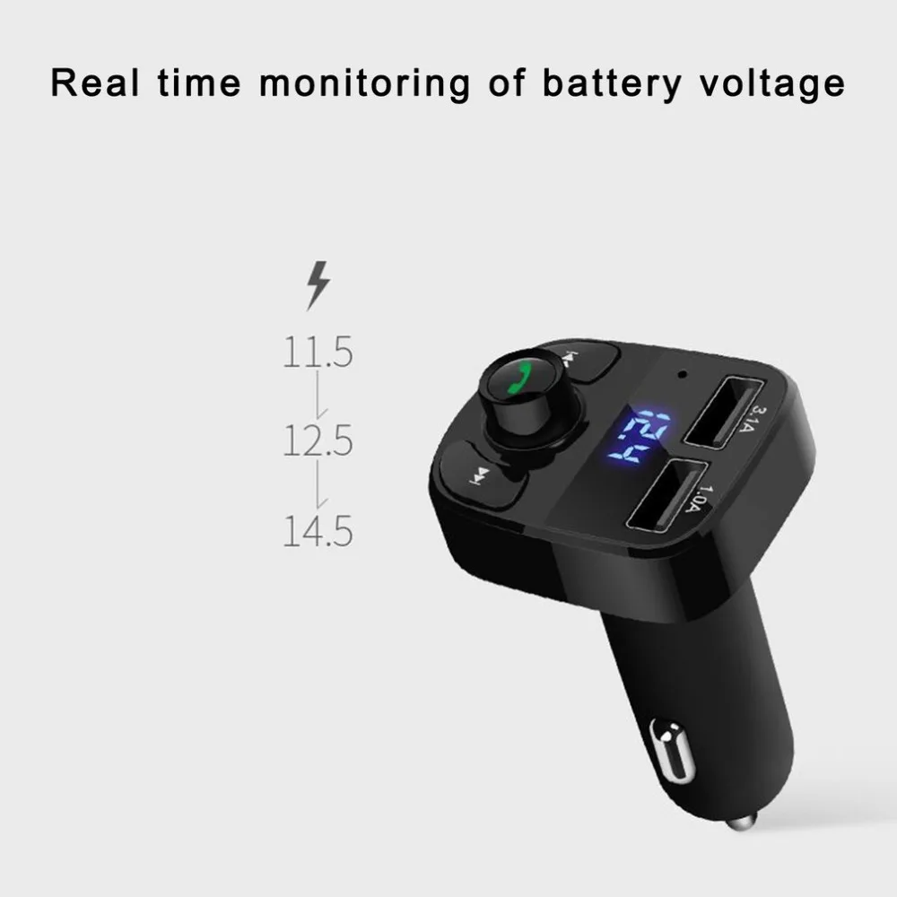Беспроводной Bluetooth hands-free комплект fm-передатчик MP3-плеер для автомобиля lcd USB зарядное устройство FM модулятор автомобильные аксессуары