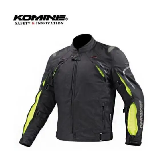 Komine JK-108 сетчатый дышащий спортивный костюм на молнии летняя и осенняя локомотивная летняя куртка 8 - Цвет: Цвет: желтый