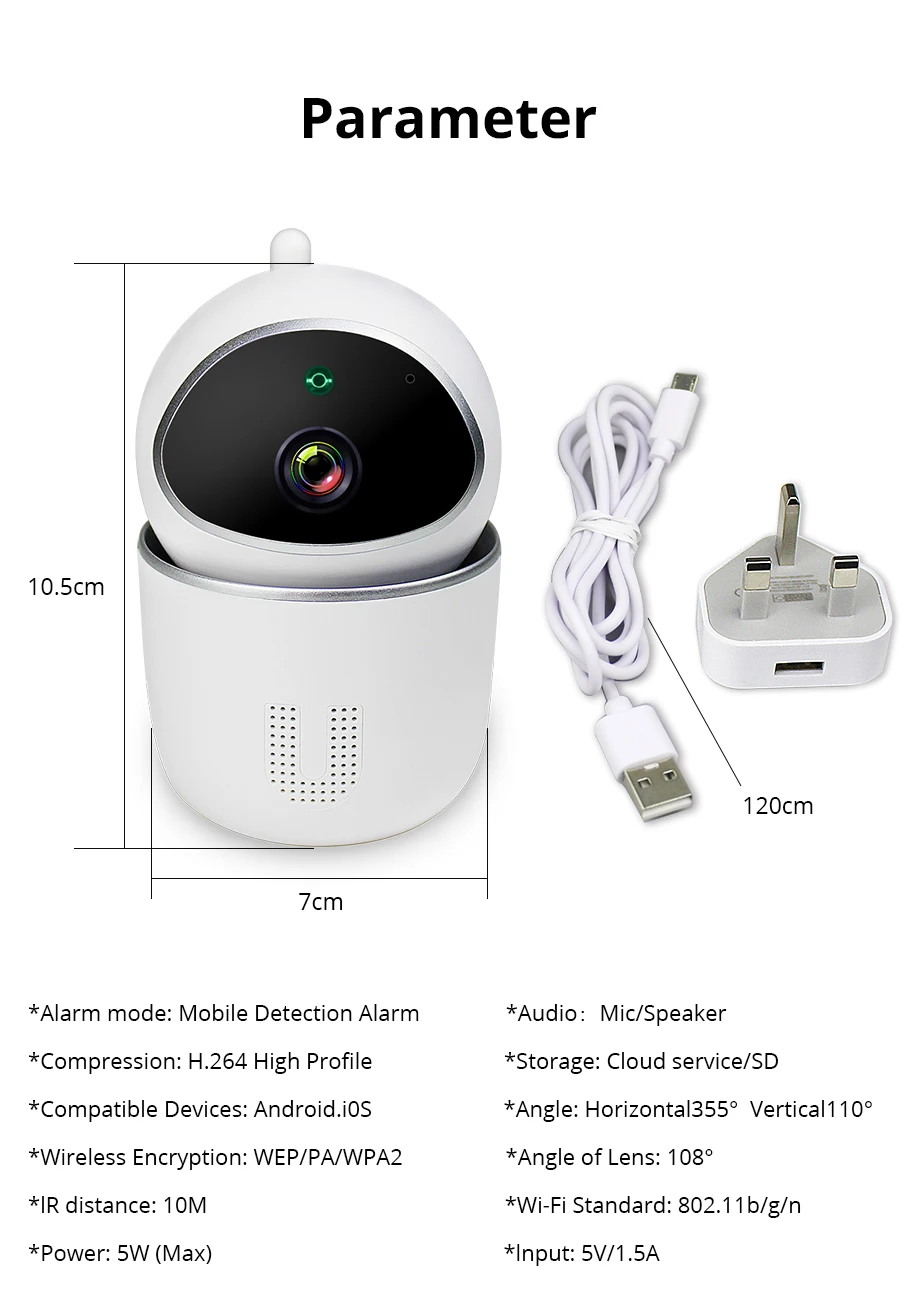 Tuya Wi-Fi Echo Show CCTV камера 720P Интерком Стандартный Умный дом Охранная сигнализация