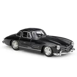 1:36 литые под давлением модели Mercedes 300SL Black Coupe модель игрушки литая под давлением металлическая игрушка для коллекции подарков