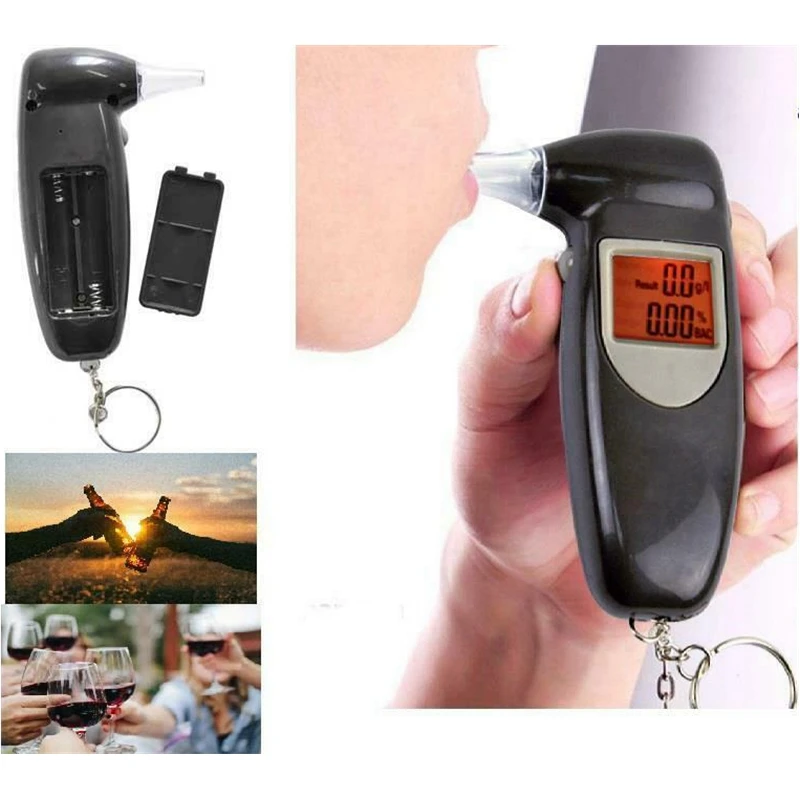 Digital Breath Alcohol Tester Breathalyzer Analyzer 6