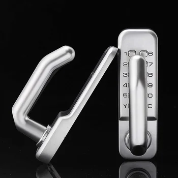 

Zinc Alloy Keyless Door Lock Mechanical Combination Lock Safety Door Lock Code Lock for Home Handle Door Hardware