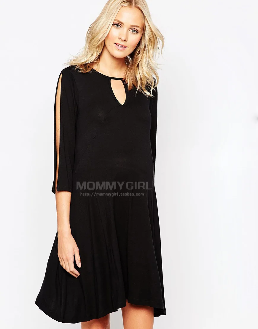 

730468 Maternity Clothes Spring Summer New Style Large Size Maternity Dress Kate Princess Celebrity Style Dress