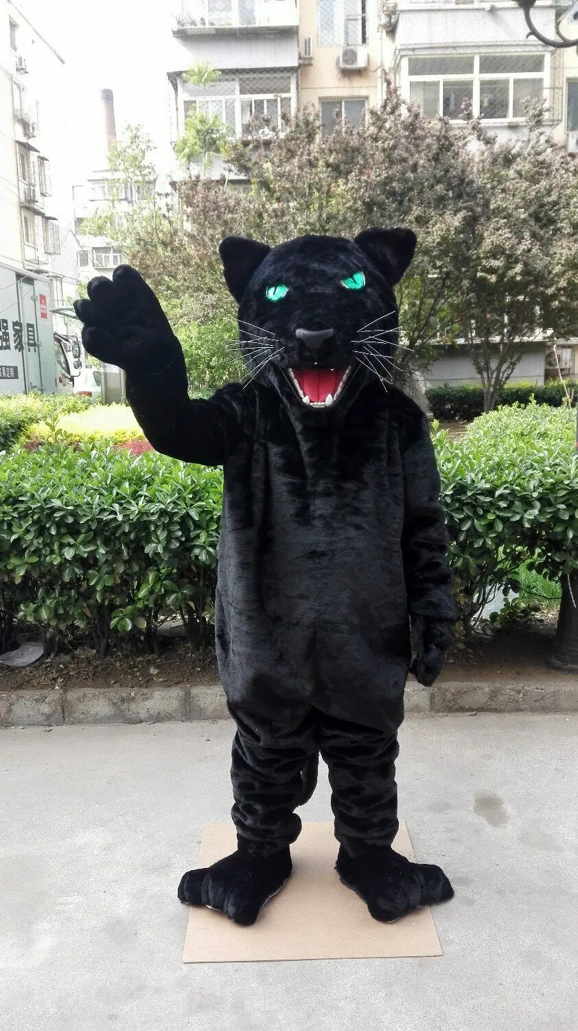 

Top Sale Black Jaguar Mascot Costume Suits Cosplay Party Game Outfits Advertising Promotion Carnival Halloween Adults Fursuit
