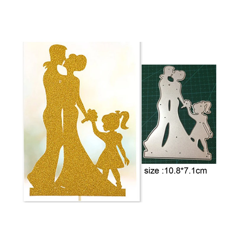 Wedding Couple Lace Metal Cutting Dies Inviation DIY Scrapbooking for Children Home Creative Decoration Craft Handmade | Дом и сад