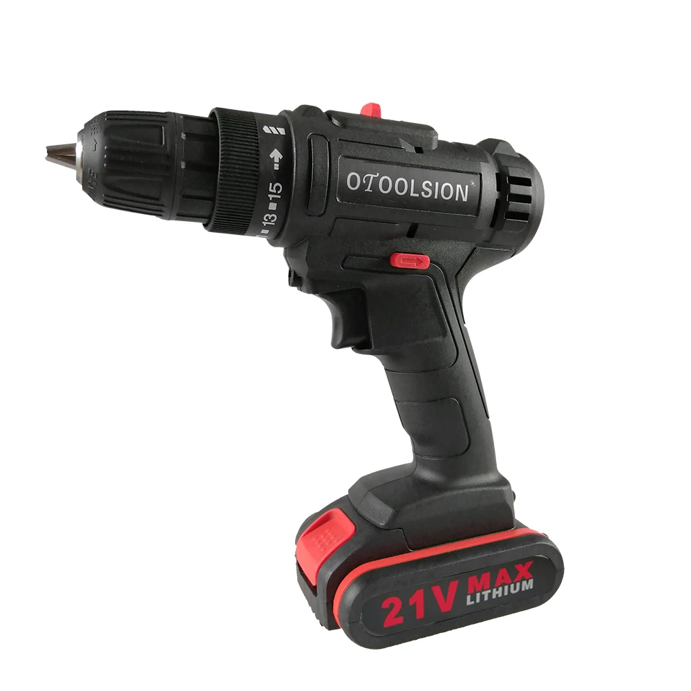21V Portable Cordless Hand Drill Electric Drill Multifunctional Cordless Screwdriver Handheld Power Tools With Tool Box  (3)