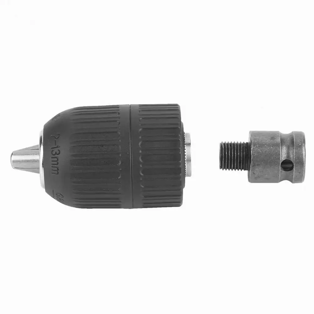 2-13mm 1/2-20UNF with 12 Chuck Adaptor Self-locking Keyless Electric Drill Chuck for Impact Wrench Conversion Tools Set Holder