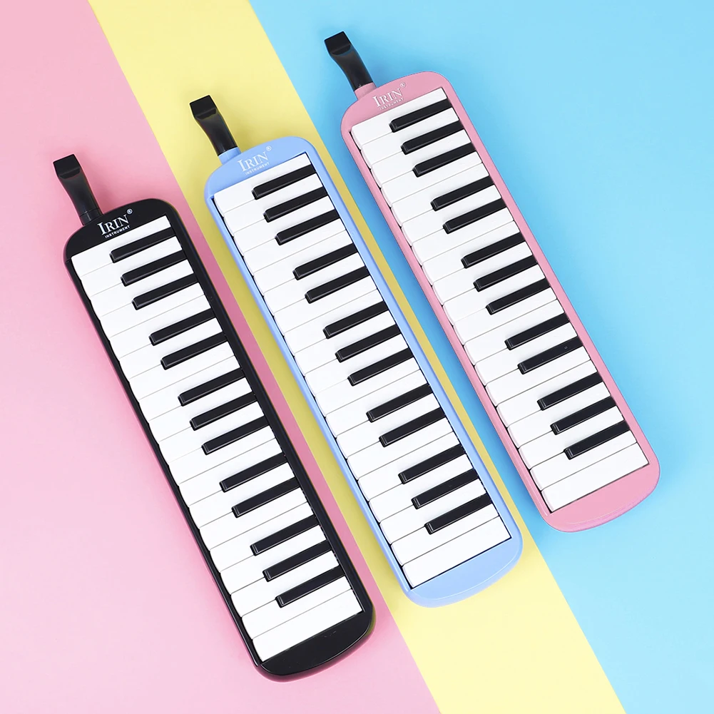 Instrumentos de viento Melódicas Teclado de piano de aire de 32 teclas Melodica teclado de piano de aire para instrumentos con bolsa de transporte rosado para niños Melodica Beginner Melodica de