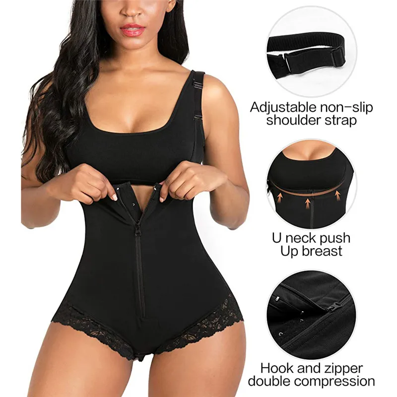 Postpartum Body Shaper Shapewear for Pregnant Women Seamless Corset Tummy  Control Colombian girdle Lace Zipper OpenBust Bodysuit - AliExpress