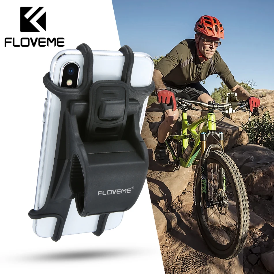 

FLOVEME Bicycle Phone Holder Motorcycle Bike Phone Holder Handlebar Cell Phone Stand Mount Bracket For iPhone X Xiaomi Universal